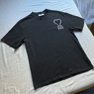 Ami Black Short Sleeve Tee